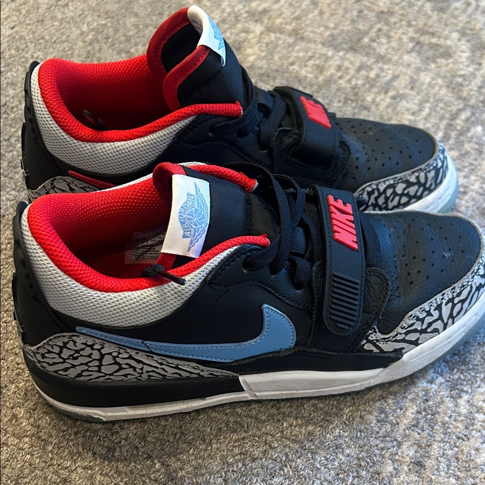 Nike Kids Black, Red, and Blue Sneakers